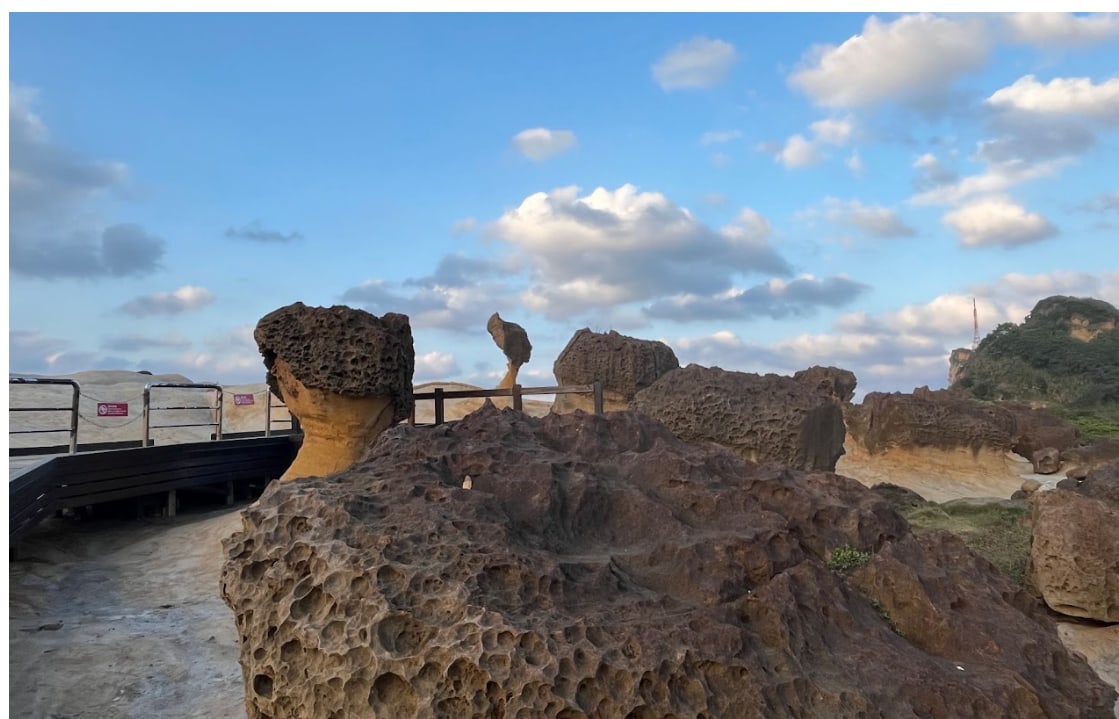 野柳地質公園岩岸